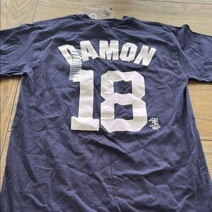Vintage Navy Blue MLB Yankees Damon T-Shirt size Med